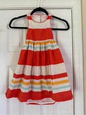 babyGap Preppy Striped Sleeveless SunDress with Button Accent Girls Size 4 Years
